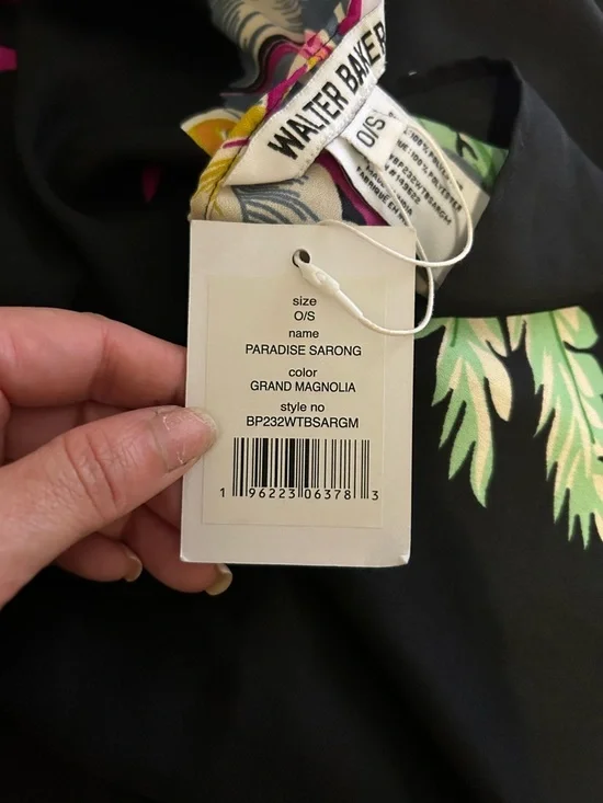 NWT Walter Baker Corsica Magnolia sarong one size - Picture 7 of 16